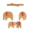 Petit Collage Deluxe Bamboo Mobile, Red Elephant by Petit Collage [並行輸入品]