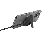 Belkin MagSafe認証 ワイヤレス充電パッド iPhone15/14/13/12 最大15W急速充電 キックスタンド付き AC電源アダプター付属 ブラック WIA004dqBK
