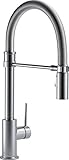 Delta Faucet 9659-AR-DST Single Handle Pull-Down Kitchen Faucet, Arctic Stainless [並行輸入品]