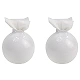 STARDUST トイレ用 モダンボール 2台セット トイレットペーパーボックス (ホワイト) SD-MODABALL-WH