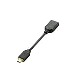 ELECOM HDMI変換アダプタ HDMI-Mini端子(タイプC)-HDMI-Micro端子(タイプD) ブラック AD-HDCDBK