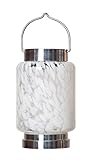Allsop Home and Garden Cylinder Shape Solar Boaters Lantern, White, 1-Count [並行輸入品]