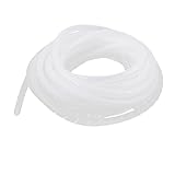 uxcell　スパイラルチューブ　配線保護　配線整理 PEコード ラップワイヤー ポリウレタン フレキシブル 半透明 10m