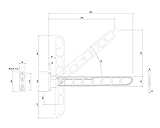 バルコニー物干金物 縦型ブラケットタイプ縦収納型ホワイトクリーム SK-56TMS-WC　　新協和