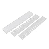uxcell 引き出し分離器 家庭用品 必要品 整理箱 プラスチック DIY グリッド オフホワイト9個入り