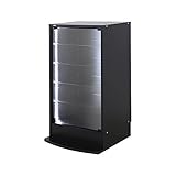 【JAJAN】フィギュアラック「レギュラー」55シリーズ LED付き 幅55cm奥行39cm高さ89cm ロータイプ本体 ブラック【正規品】[鍵付きコレクションケース]