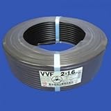 ★切売販売★ 富士電線 カラーVVFケーブル 1.6mm×2心 1m単位切り売り (黒) VVF1.6×2Cクロ