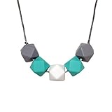 Silicone Teether Necklace for Moms - Non-toxic, BPA-Free, Stylish, Trendy, Great For Soothing Teethi