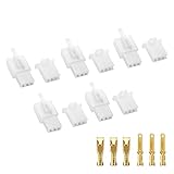 KWY カプラー端子 2極 3極 4極 6極 9極 自動車用・バイク用・電装汎用 電線コネクタ オス・メス各5個+2.8mm接触端子15個セット 電装 汎用品 圧着 5組 (3極コネクター+端子 5組)