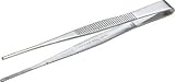 TRUSCO(トラスコ) ステンレス製ピンセット 125mm 直ギザ付 TSP-21