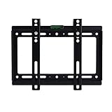 QIYUNI テレビ壁掛け金具 小型 軽量 14-42インチ 上下角度調節可能 LCD LED 液晶テレビモニター用 耐荷重25kg 壁掛けTV金具 固定式 LED液晶モニター対応 薄型TV金具壁掛け モニター 壁掛け金具 テレビ