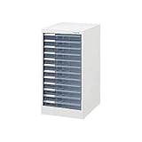 アバンテV2フロアケース スチール A4タテ 浅12段 白