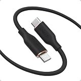 Anker USB Cケーブル 240W Type C フローコード 高速充電ケーブル iPhone 16シリーズ、MacBook Pro 2020など用 (USB 2.0 3フィート ブラック)