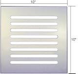 CRL 10 " x 10 "クリアアクリルミラーグリル