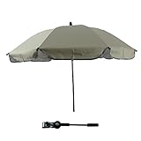 Lovelybabyベビーカー傘 任意の方向 曲げる可能 ビーチパラソル 紫外線防止 (ホワイト)