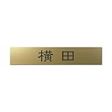 丸三タカギ 彫り込み済表札 アクリル APB2-G-1-1-横田 【完成品】