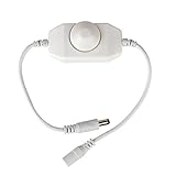 EPBOWPT LEDストリップライトダイヤルDimmerホワイト12 V DC明るさPWM調光5050 3528単一の色のLEDライトストリップ