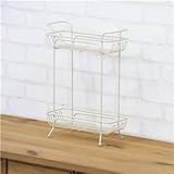 卓上ラック アイアン 幅27cm×奥行10cm×高さ36cm AKB-414IV アイボリー