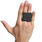 Copeflap 指サポーター 指プロテクター 指 関節 固定 装具 バネ指 バスケ 調整可能 (L, 2本指用)