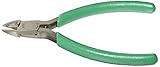 Xcelite MS549JV Tapered Head Diagonal Cutter, Diagonal, Flush Jaw, 4' Length, 15/32' Jaw length, Gre