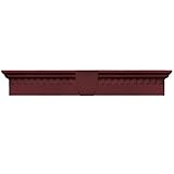 Buildersエッジ060020633078 33 5 / 8 " x 6 "クラシックDentilウィンドウヘッダー078、Wineberry