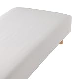 無印良品 天然由来の繊維リヨセルボックスシーツ ライトグレー シングルサイズ 100×200×18～28cm用 12893165
