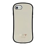 グルマンディーズ ディズニーキャラクター iPhone SE (第3世代/第2世代) / 8 / 7 / 6s / 6 (4.7インチ) 対応 ハイブリッドガラスケース ワンポイント DNG-68A