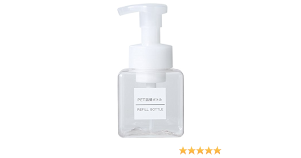 Amazon 無印良品 ｐｅｔ詰替ボトル 泡タイプ クリア ２５０ｍｌ用 ２５０ｍｌ用 Luibor コスメ用詰替え容器 通販