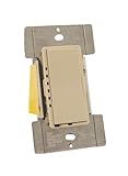 Leviton mdi06 – 1la Mural 600 Wプリセットデジタル白熱Rockerディマー、単極と3方向、アーモンド