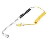 uxcell 表面熱電対 プローブ センサー K型 カーブドヘッド NR-81533B -50-700摂氏