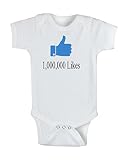 1 , 000 , 000 Likesベビー乳児ボディスーツ