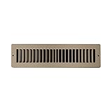 Accord ABTSBR212 Toe Space Grille with 1/2-Inch Fin Louvered, 2 x 12-Inch, Brown [並行輸入品]