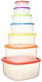 常に新鮮プラスチック食品容器フィエスタEdition Square – 14個セット