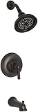KOHLER K-T10581-4-2BZ Bancroft Rite-Temp Pressure-Balancing Bath/Shower Faucet Trim with Diverter Sp
