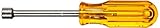 Xcelite 10V Regular Nutdriver with Fixed Handle and Drilled Shaft, 1-1/8' Hole Depth, 5/16' Blade Di