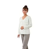 [ファイン・ショップ]マタニティ　パジャマ　妊婦　ママ服　ルームウエア　授乳機能付　花柄　かわいい　レディース　部屋着　産前-産後　無地　シンプル　綿　長袖　春秋　調節可能　カジュアル　肌に優しい　家