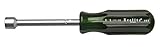 Xcelite 11 Nutdriver with Drilled Shaft, 11/32' Blade Diameter, 3' Working Length, Green Fixed Handl