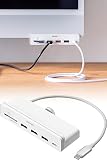 サンワダイレクト USBハブ クランプ Type-C HDMI 4K/60Hz microSD/SD USB-A×3 ドッキングステーション 400-ADR330W