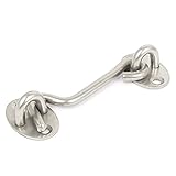 uxcell 3-inch Stainless Steel Cabin Hook Eye Shed Gate Door Latch Silver Tone [並行輸入品]