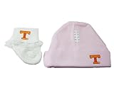 テネシーボランティアピンクFootball幼児新生児帽子ブーティベビーギフトボックスUT