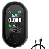 アルコールチェッカー 高精度 アルコール検知器 半導体式 吹きかけ式 非接触型 LCDディスプレイ USB充電