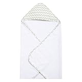 Trend Lab Sea Foam Chevron Hooded Towel, Sage by Trend Lab [並行輸入品]