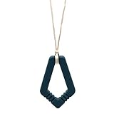 Bumkins Nixi Arya Silicone Teething Pendant, Navy [並行輸入品]