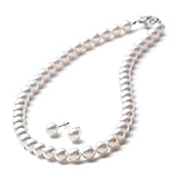 [VOTRE COUTURE] パール ネックレス 高級国産 グランプレミアム 真珠 冠婚葬祭用 8mm 39cm ホワイト ピアス ブラン