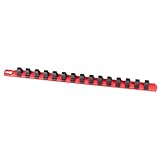 Ernst Manufacturing 8321-Red-1/2 18-Inch Socket Organizer and 15-1/2-Inch Dura-Pro HD Clips, Red by 