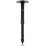 SPIEA 汎用 プロジェクター ブラケット 天吊金具/天吊り金具 角度調節 高さ調整22-40cm 小型 プロジェクター カメラ用 (ブラック)