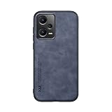Kepuch Silklike ケース 対応 Redmi Note 12 Pro 5G カバー ビルトインメタルプレート対応 Redmi Note 12 Pro 5G - 青
