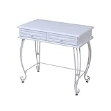 コンソールテーブル つくえ アジャスター付き テーブル カラー：ホワイト