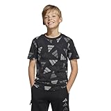 [アディダス] 半袖 Tシャツ シーズナル エッセンシャルズ ロゴ セレブレーション 半袖Tシャツ キッズ KQG76 ブラック (JC7749) J130