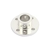 uxcell フランジカップリング 剛性フランジカップリング ガイドシャフトカプラ 剛性フランジ シルバー